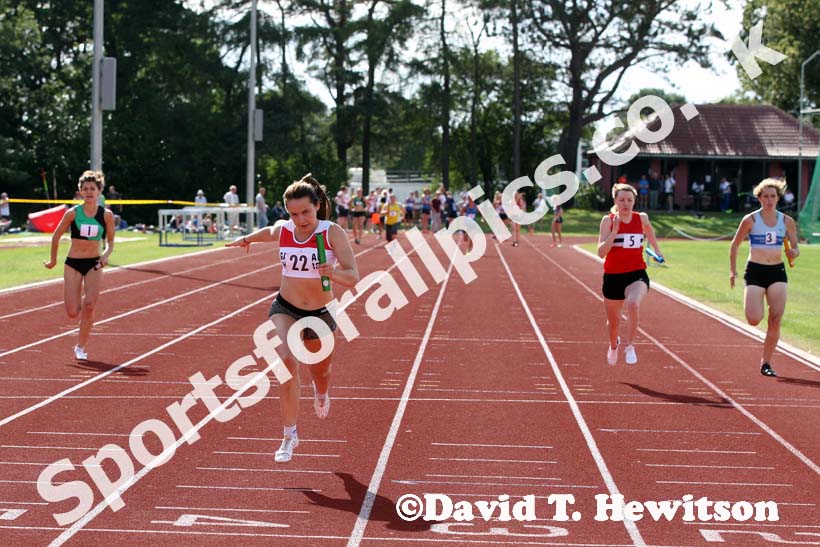 Womens 4 x 100 metres relay, North of England Division 2E, Morpeth.